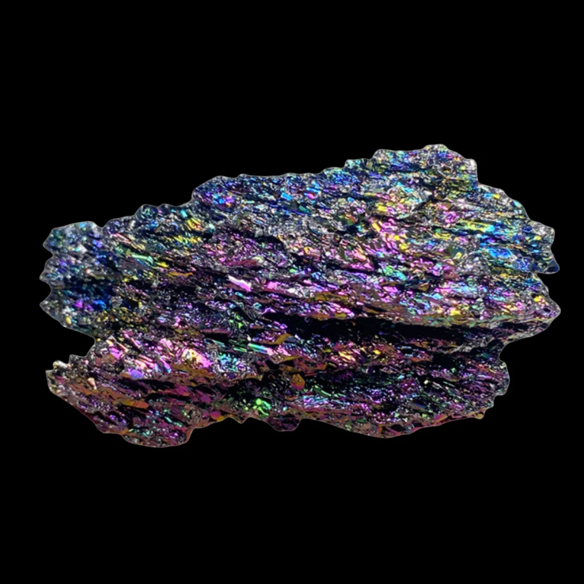 1P Colorful Ore Crystal Specimen Silicon Carbide Mineral Crystal Home Decoration Stone Crafts Popular Science Teaching Ornaments