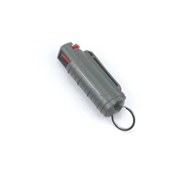 20ml EDC Reusable Pepper Spray Tank Bottle Plastic Case Emergency Empty Box Spray Shell with Key Ring Keychain Portable Housing