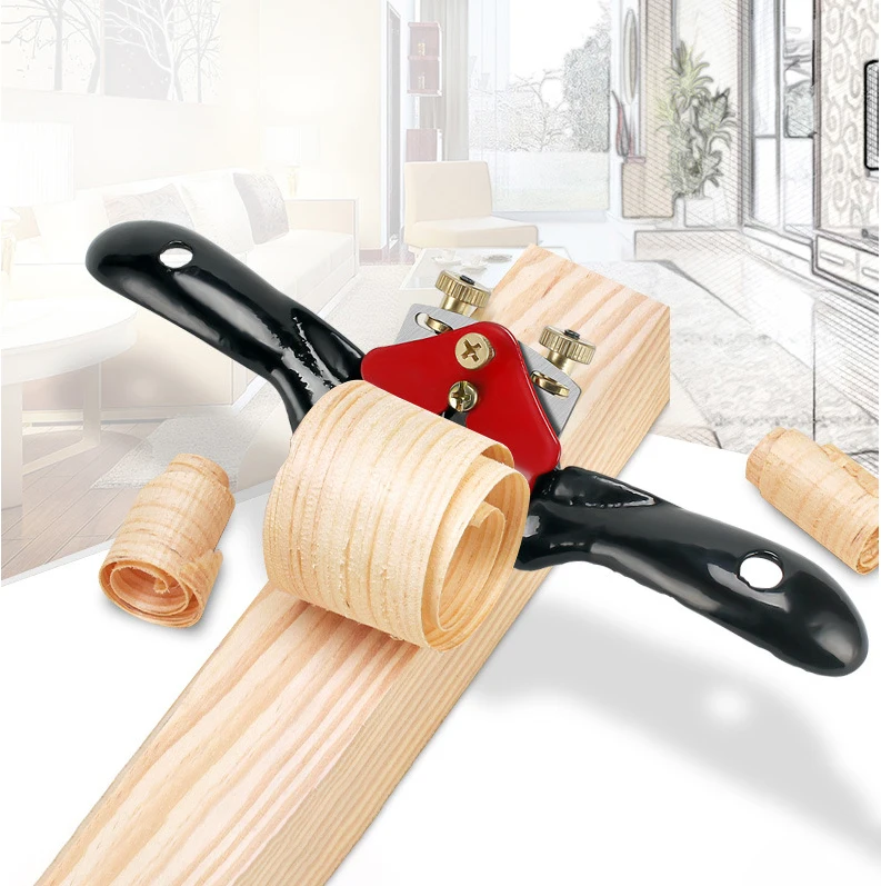 Holzhobel, Handhobelwerkzeug für die Holzbearbeitung, Mini-Hobel mit scharfer, verstellbarer Klinge aus Hochgeschwindigkeitsstahl, 9/10 Zoll, Zimmermannswerkzeug – Detail 2