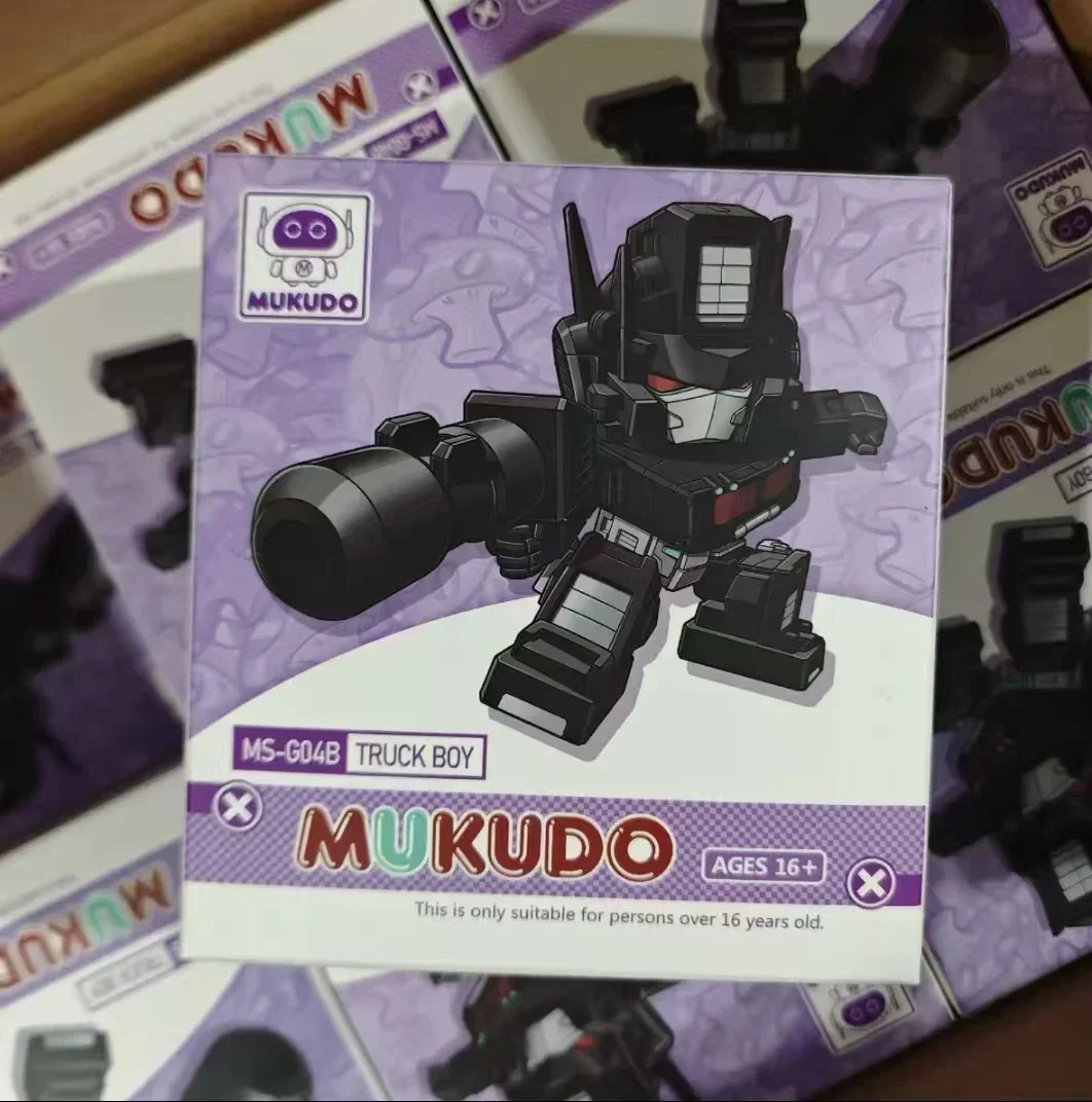 Cabeza grande cuadrada mágica, MS-TOYS a pequeña escala, MS-G04 MS-G04B, camión Mukudo oscuro, modelo de juguete de transformación para niño