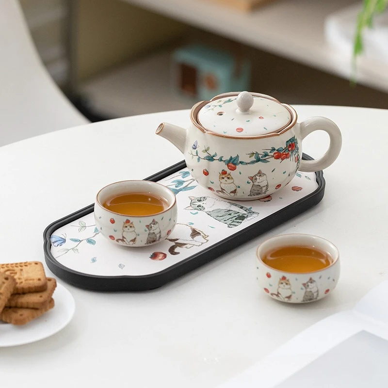 Mutton fat jade porcelain, Qingming Riverside Scene Kung Fu tea cup, white porcelain master cup, single cup, ceramic tea bowl