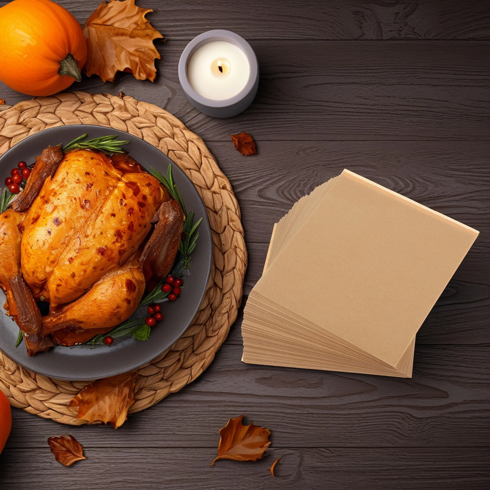 

ABOOFAN 500 Sheets Heat Resistant Baking Paper for Oil Absorption Fried Snacks Kitchen Use