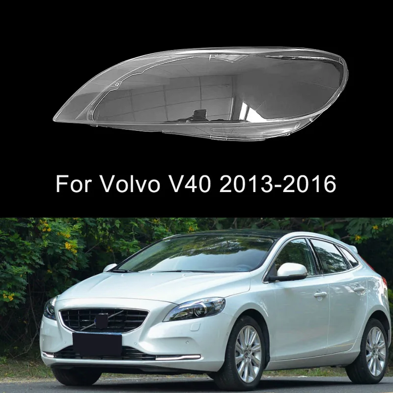 

Car Headlight Glass Lens Lamp Transparent Shade Shell Auto Light Lampshade Lampcover Cove For Volvo V40 2013-2016 Headlamp Caps