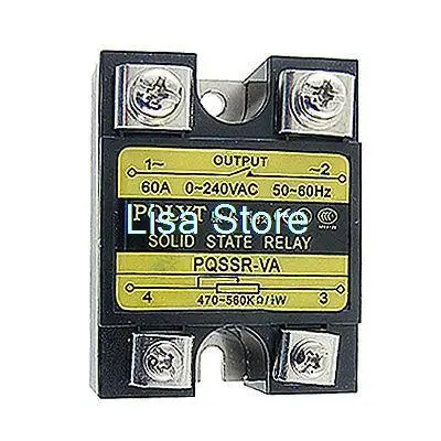 SSR Solid State Relay Volt Resistance Regulator SSR-60VA 60A 0-240V AC