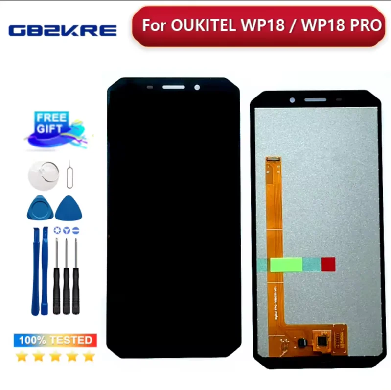 

Original 5.93" 100% tested Digitizer Glass Panel For OUKITEL WP18 LCD Display+Touch Screen Replacement For Oukitel WP18 Pro LCD