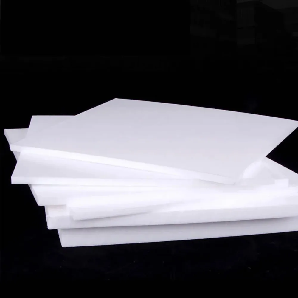 0.2-30mm White PTFE Board PTFE Sheet Plate Block Polytef Plate Anti-Corrosion Machining Model Processing Materials Multiple Size