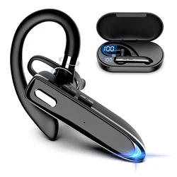 YYK-530-2 Wireless Headset Bluetooth 5.3 Earphones With Dual Mic Handsfree Earbuds CVC8.0 Noise Reduction for Business Driving