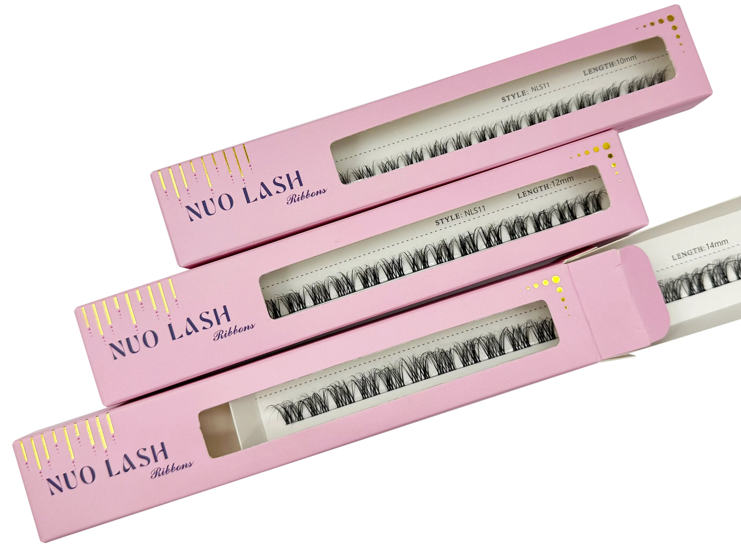 Natürliche Cluster-Wimpernverlängerung, D-Curl, einzelne Wimpern für Anfänger, superfeines Band, dünne, weiche, leichte, wiederverwendbare Wimpern – Detail 8