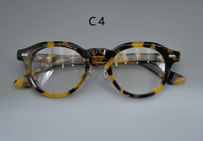 ALICIA Neue Mode Retro Runde Spektakel Luxus Acetat Brillen Kleine Größe Brillen Optische Verordnung Rahmen Mann Frauen – Detail 4