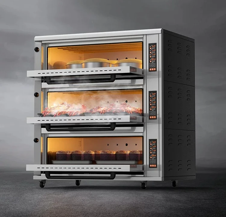 ZML oven commercial two-layer two-plate three-layer six-plate open oven one-layer one-plate baking electric oven large capacity