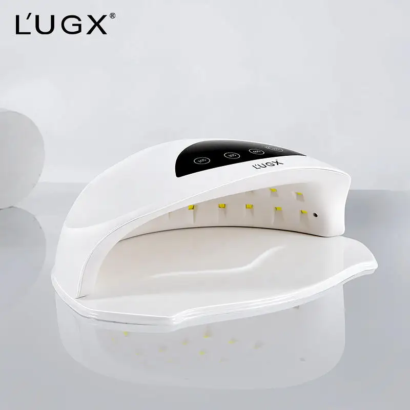 Lugx เครื่องฉายแสงยูวี/LED 72W แบบมืออาชีพเครื่องอบเล็บหลอดไฟ LED UV แบบพกพาสำหรับเล็บ