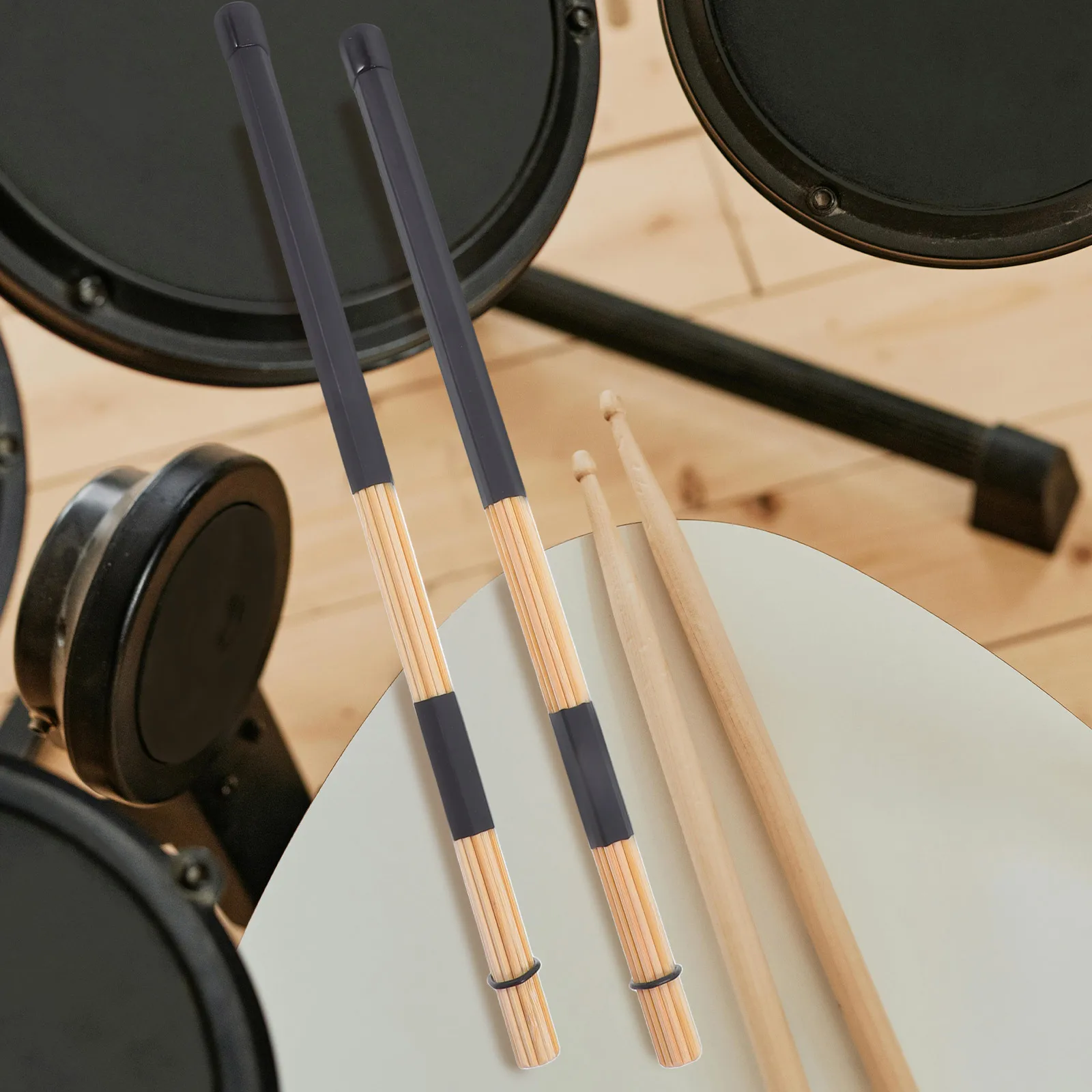 

Drum Kit Practice Sticks for Adults Kid Major Drumsticks Kids Black Drumming Child