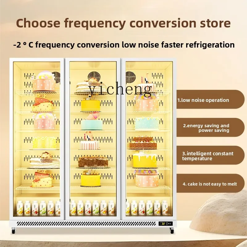 C20 Cake Display Cabinet Commercial Vertical Refrigerated Baking Refrigerator Air-cooled Fresh-keeping Cabinet