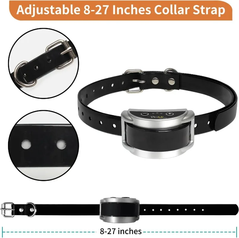 2 PCS Dog Anti Barking Shock Collar Automatic Barking Collars No Bark Electric Collar for Small Medium Large Dogs Waterproof - view 3
