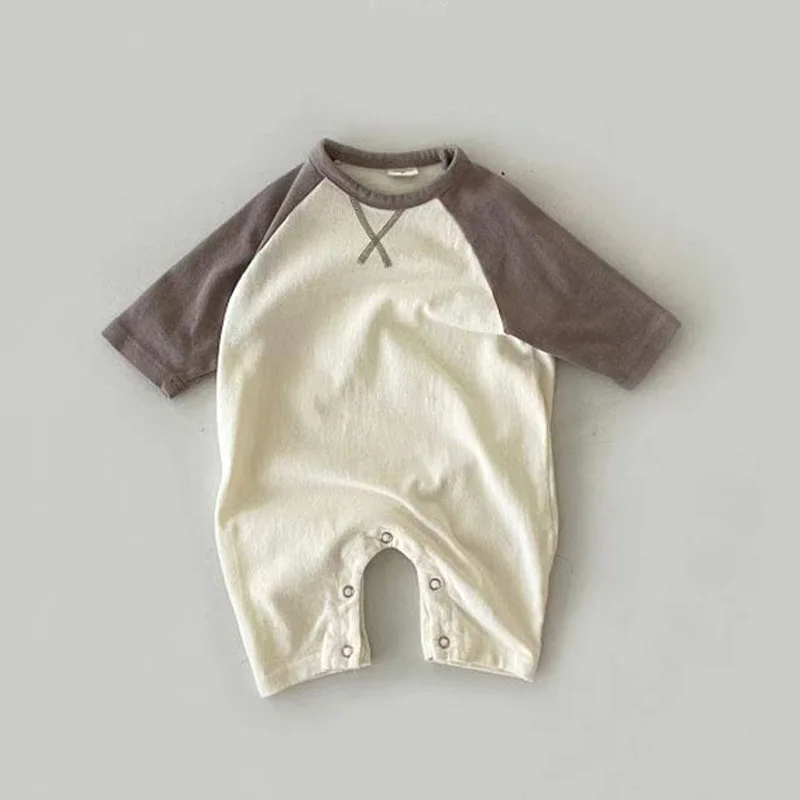 2024 Spring Baby Boys Bodysuit Soft Cotton Toddler Romper for Girls Korea Style Outfit Newborn One-Piece Clothes Infant Jumpsuit