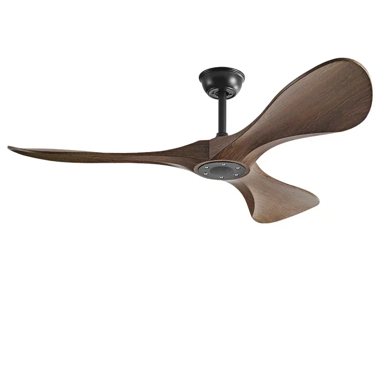 Modern 42/52 Inch 3 Blade DC 85V - 260V DC Motor Decorative Ceiling Fan With Ventilator Light Remote Control Home Fan