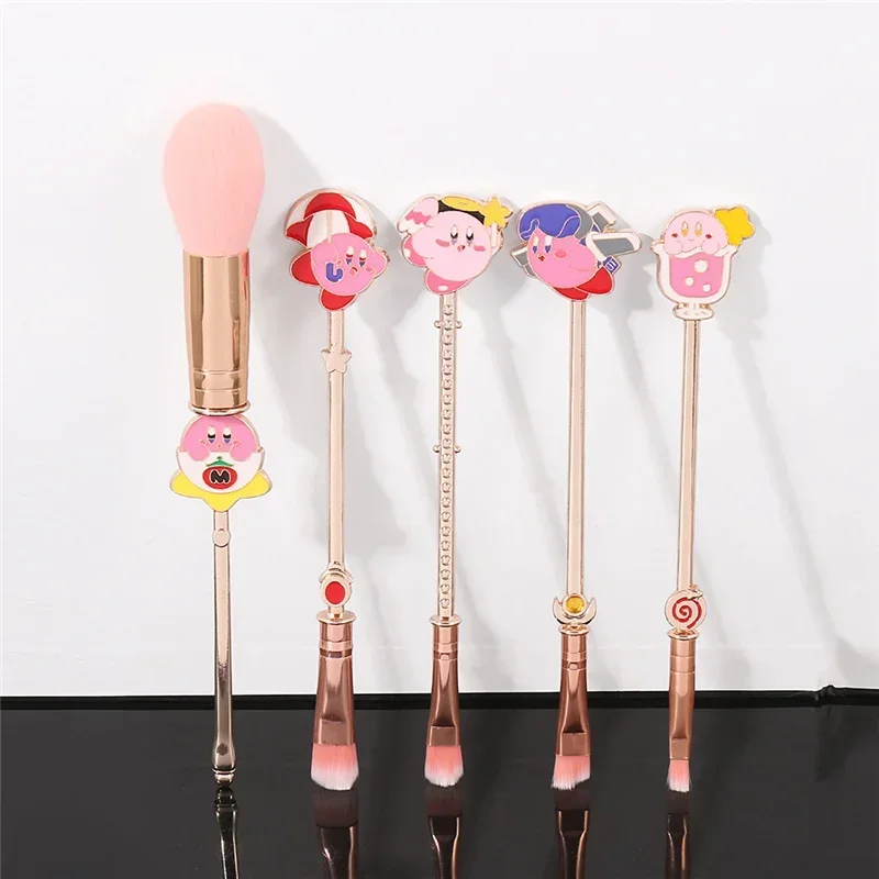 Kirby Makeup Brushes Set for Powder Eye Shadow Eyebrow Lip Brushes Face Cosmetict Foundation Beginner Makeup Beauty Tool 5pcs