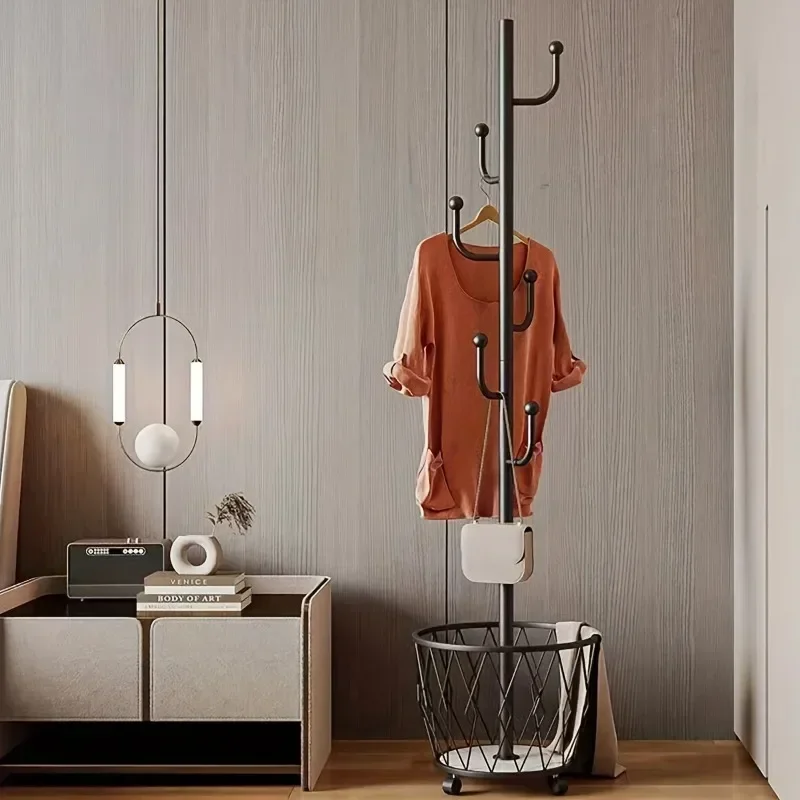 رفوف المعاطف الحديثة الدائمة الحد الأدنى الشمال شماعات الملابس المستقلة المنظم المعادن Percheros Para Ropa أثاث المنزل #3
