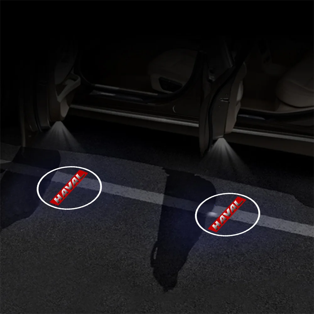 Car Badge Door Projector HD Wireless Welcome Light Accessories For Haval Dargo Jolion H6 3th 2021 2022 H1 H2 H9 H3 M F7 F7X H2S