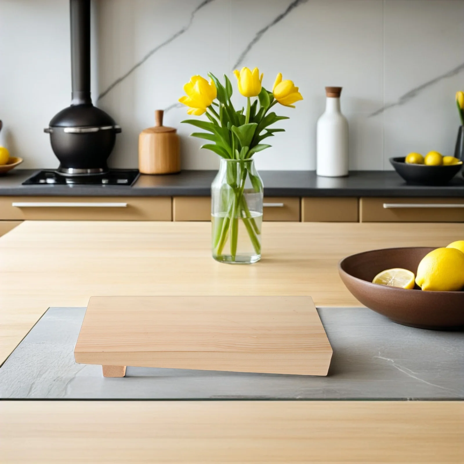 

Handmade Wooden Sushi Platter 12x8 Inches Bamboo Ecofriendly Kitchenware Excellent for Hosting Sushi Nights