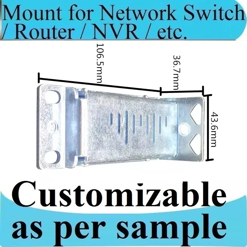 Suitable for Huawei switches and routers, rear hanging ear bracket, L-shaped iron bracket, telescopic guide rail, Customizable,