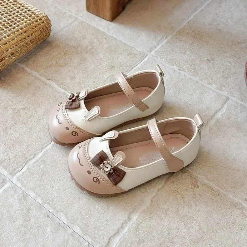 Cute Toddler Mary Jane Flats Plaid Bow Hook and Loop Strap Little Kids First Walk Daily Dress Footwear