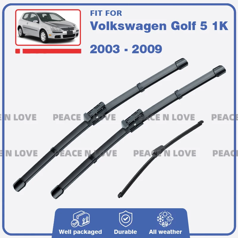 

Front Rear Wiper For Volkswagen VW Golf 5 V 1K MK5 2003-2009 Rabbit GTI R32 LHD RHD Window Windscreen Windshield Car Accessories