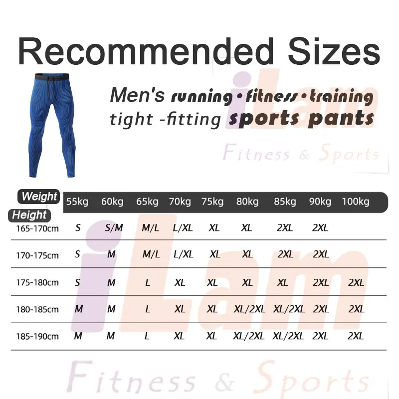 Men\'s Running Sweat pants, Tight fitting Breathable Quick Drying High Elastic Track and Field Fitness Training Gym Pants