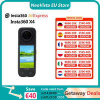 【EU Warehouse】Insta360 X4 8K Waterproof 360 Action Camera, 4K Wide-Angle Video 2290mAh Battery Insta360 X4 Sport Camera