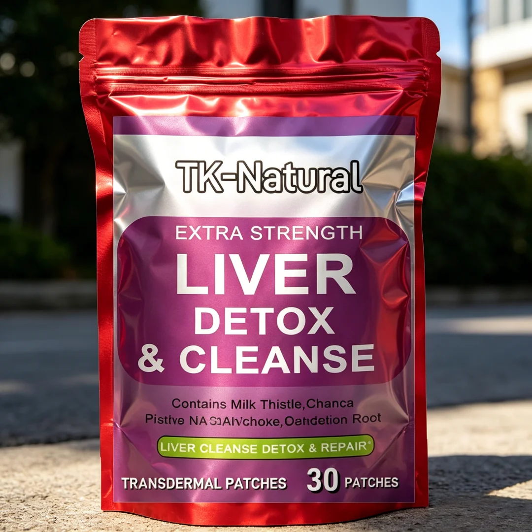 30 Patches Liver Cleanse Detox & Repair Softgel Transdermal Patches with NAC Milk Thistle for Liver Health Support