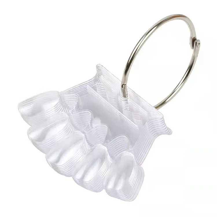 

50 шт., дисплей в форме короны, накладные ногти, прозрачный натуральный цвет, лак для карт, гель-подставка, доска с кольцом, палитра для ногтей, маникюрные инструменты