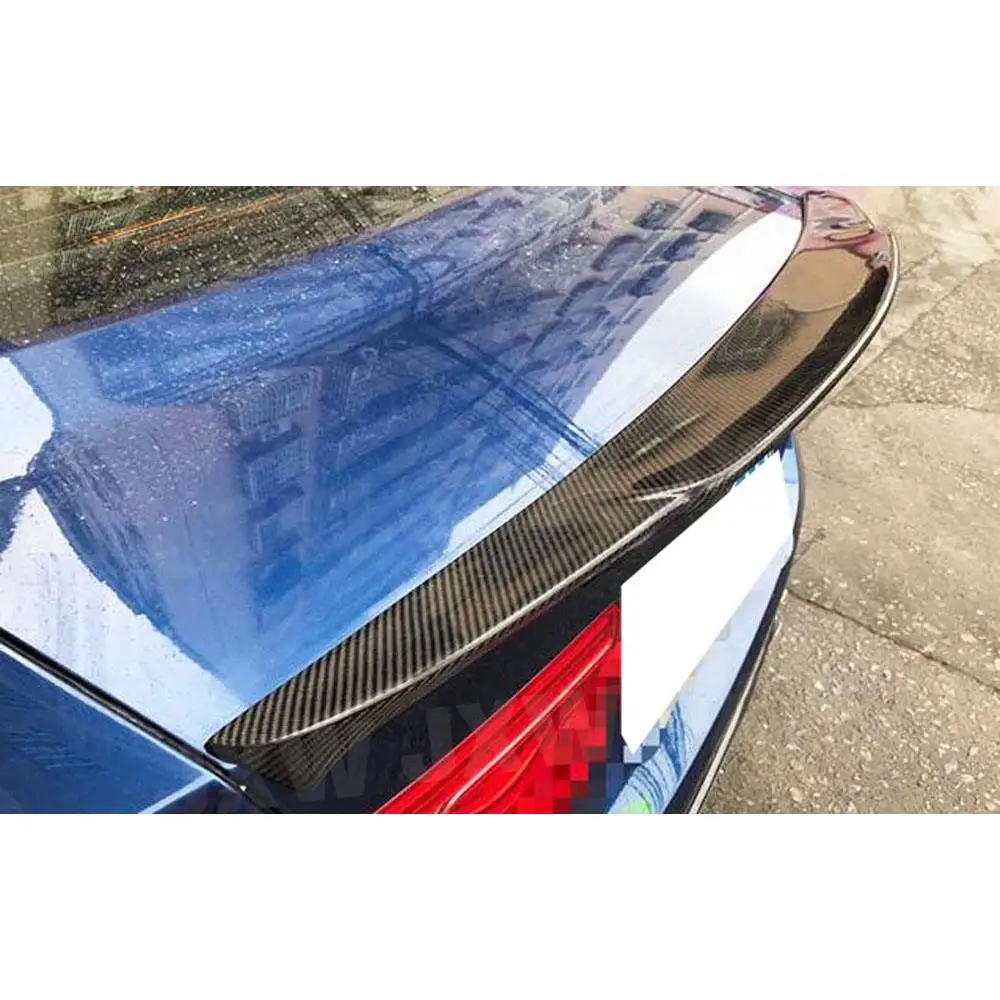 For Jaguar XF XFL 2016-2020 Rear Spoiler Real Carbon Fiber Boot Trunk Trim Wings FRP - view 6
