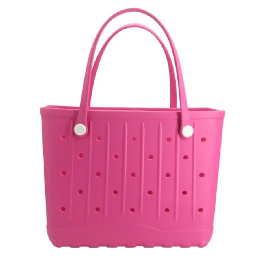

Rubber Beach Tote Bag Large Waterproof Beach Bag for Pool Boat Sports Outdoor Washable Travel Tote Bag