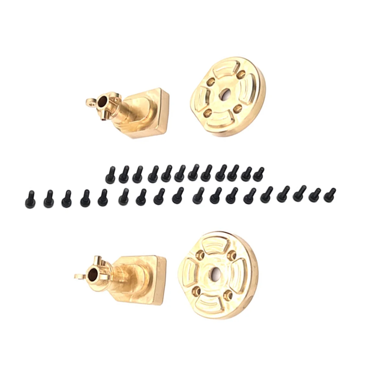 N18R RC カーリアアクスルハウジング真鍮リアカップドアアクスルカバーキット 1/12 H12Y H12Y+ RC カーアップグレードアクセサリーシルバー