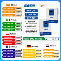 EASUN POWER Solar Hybrid Inverter 4KW 3.2KW 24V 50Hz/60Hz Hybrid Inverter 2KW 12V 230VAC Pure Sine Wave MPPT inversor Dropship