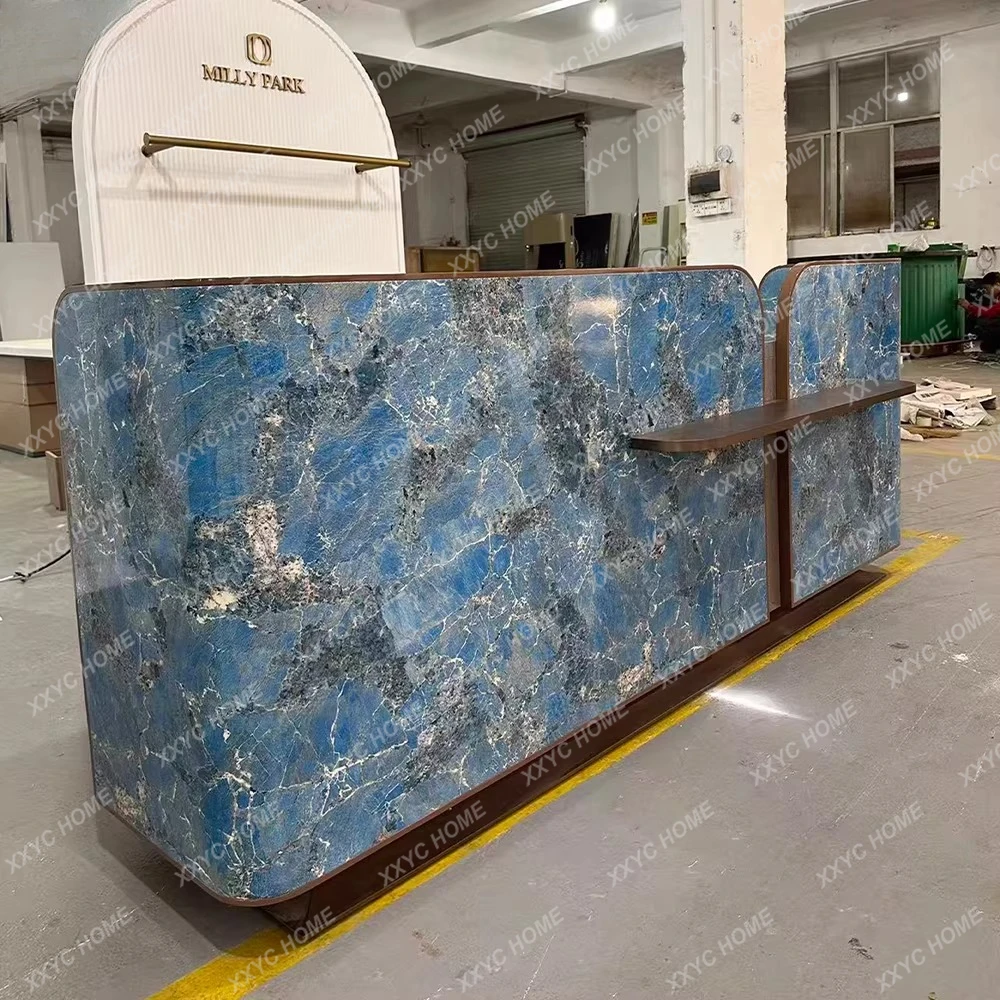 Marble Company Front Desk Hotel Inquiry Reception Desk Club Bar Counter