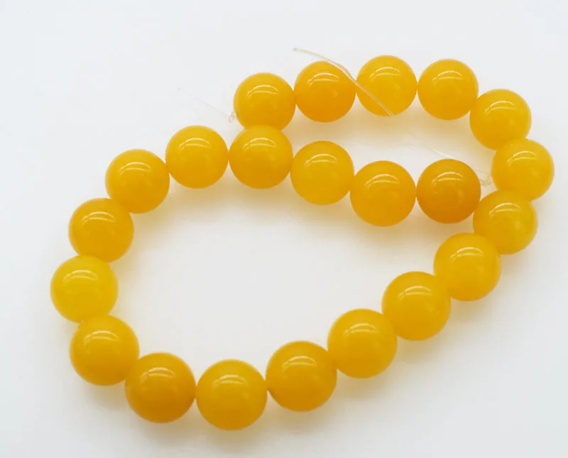 20pcs 20mm yellow jade   for DIY jewelry making  loose beads  FPPJ wholesale beads nature