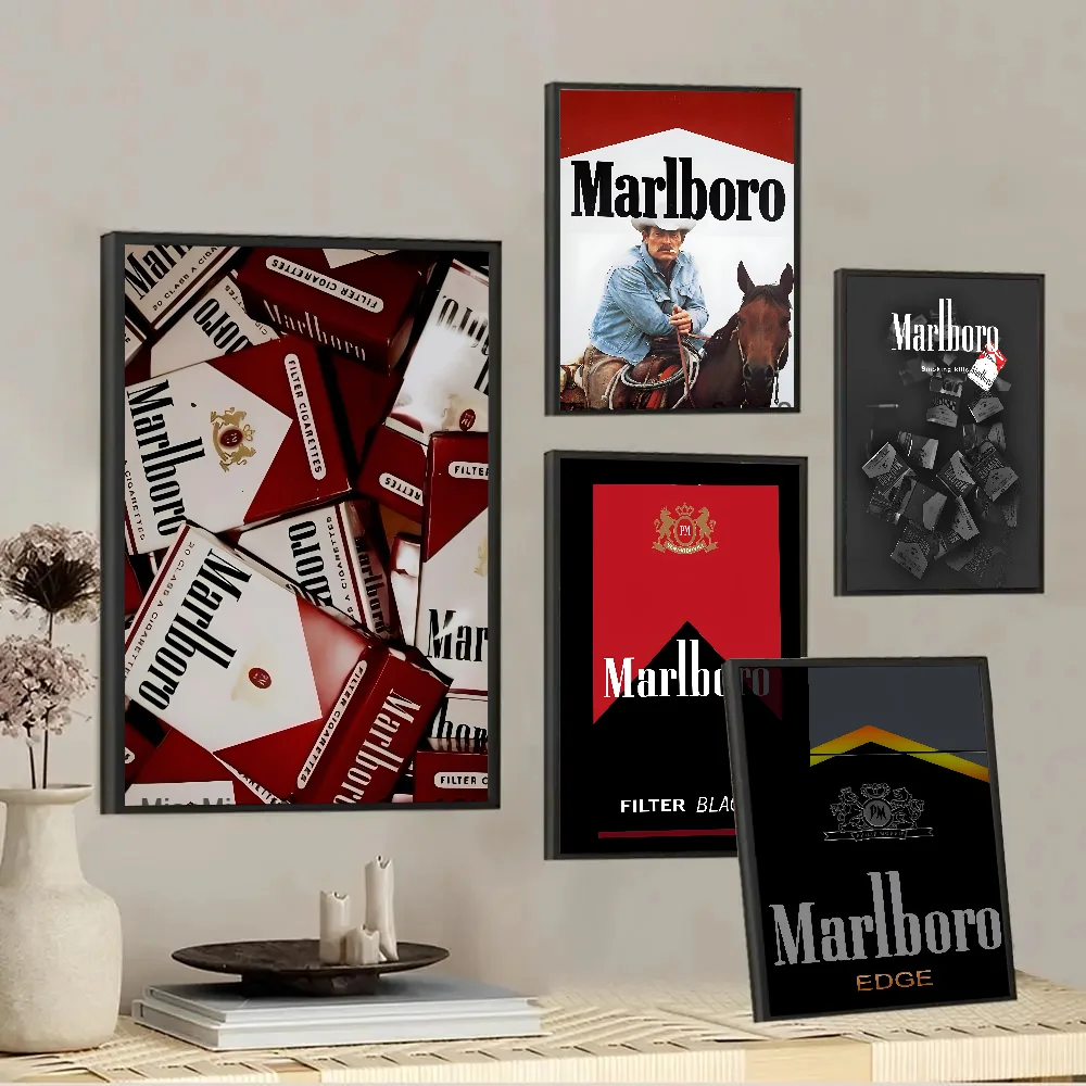 Poster Paper Print Home Living Room Bedroom Entrance Bar Cafe Art Painting Decoration M-Marlboro-o