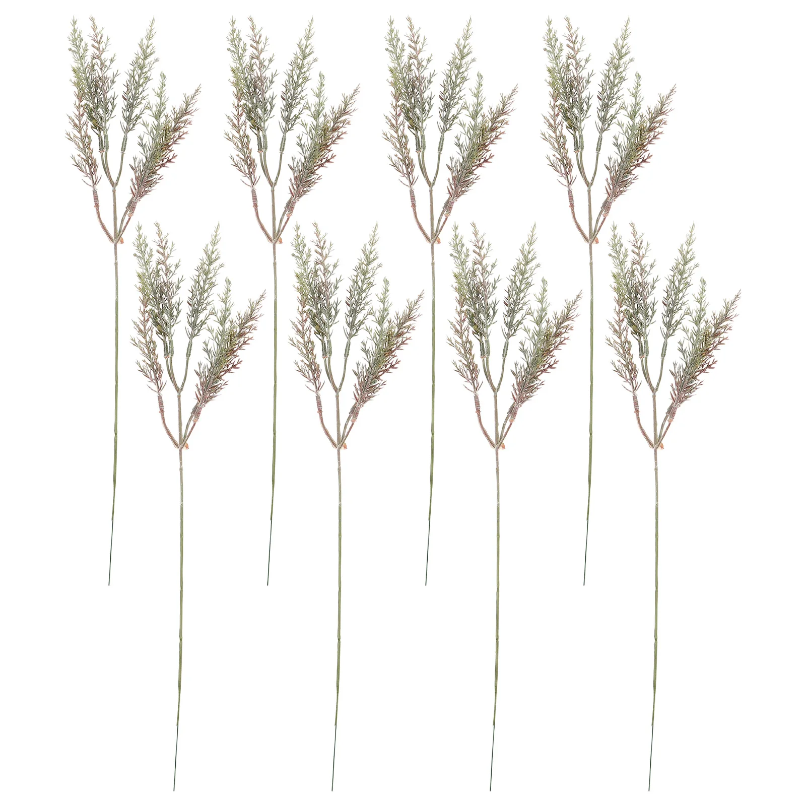 

8 Pcs Artificial Flower Decoration Green Branches Household and Twigs Plastic Tree Vines Antler