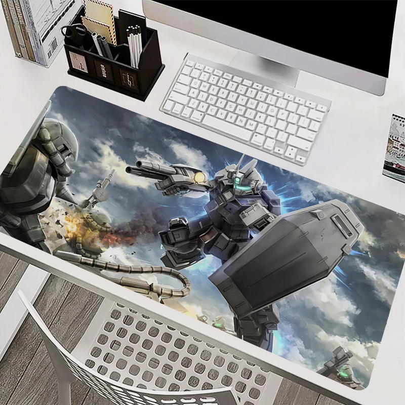 

Mousepad Gaming Mechanical Warrior Gundam Mouse Pad PC Accessories Non-slip Keyboard Pad Large Desk Mat Rubber HD Extended Pad