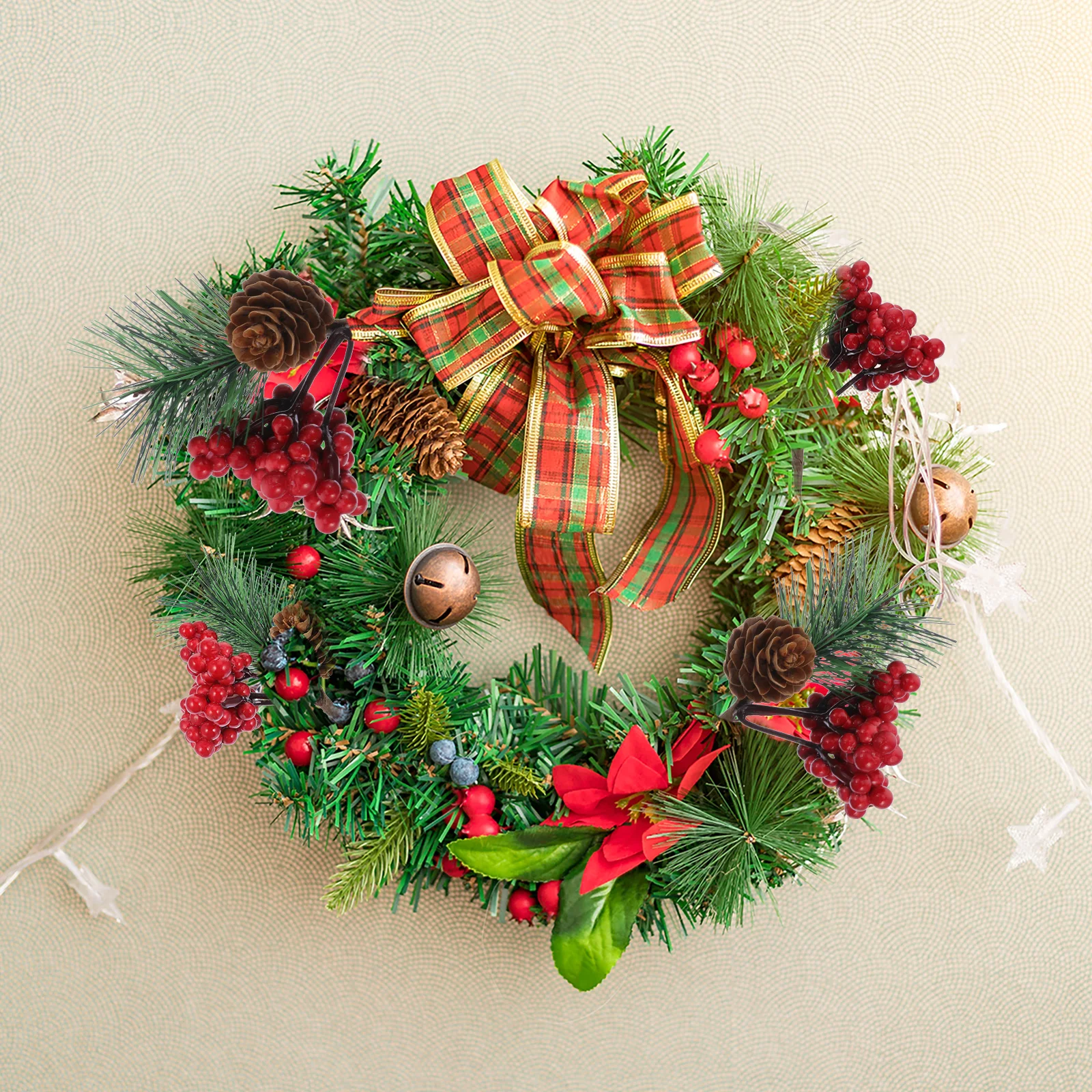 

Christmas Tree Decoration Plugin Centerpieces Christams Berry Bouquet Decorations Simulated Pvc Bouquets Supplies