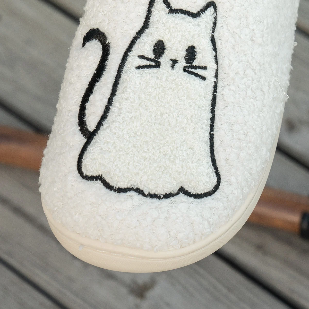 Cute Cat Warm Women's Slippers Interesting Cartoon Pattern Girl's Winter Bedroom Casual Soft Indoor Fashion Plush Home Shoes