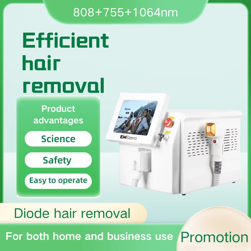 

2025 Portable Ice Platinum 808nm Diode Laser Hair Removal Machine 755 808 1064nm Painless permanent Hair Epilation