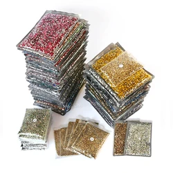 Duże opakowanie hurtowe SS16 SS20 SS30 Cyrkonie bez mocowania na gorąco Płaskie kryształy z tyłu Strass Glitters Stone do odzieży 3D Nail