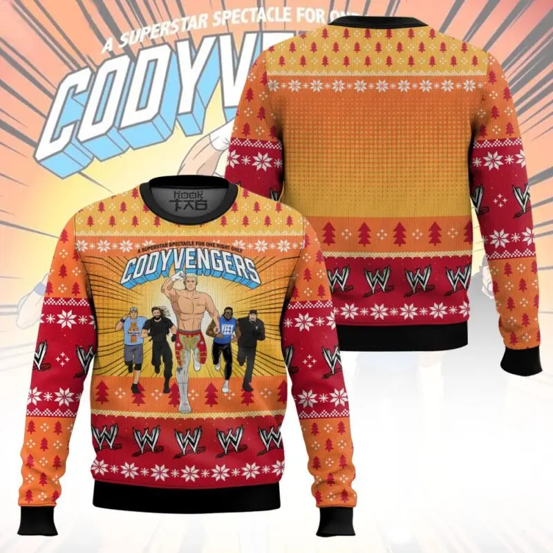 

Men's Cody Rhodes Ugly Sweater Classic Fashion Versatile Patterns Different Soft Fit Suitable For Outdoor Festival Activities