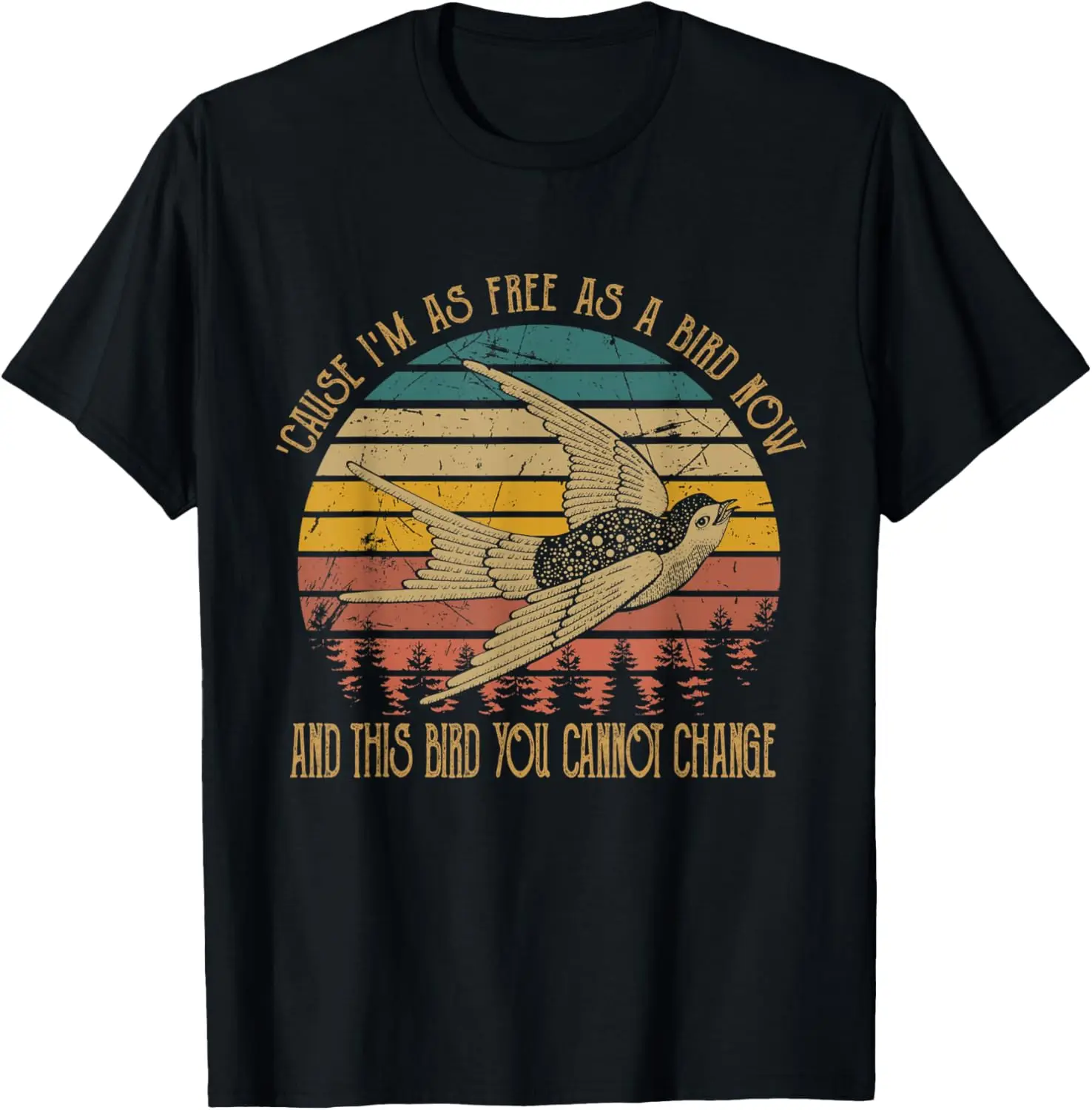 Cause I'm As Free As A Birds Now TShirt Country Music Lover T-Shirt