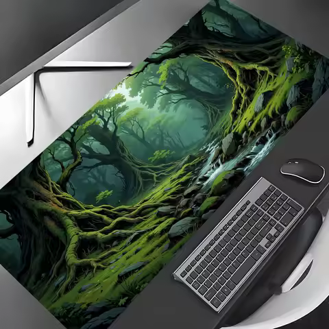 Magic Forest Design large office Mouse Pad Desk Mat Gaming mat gamer pc accessories rubber anti-slip keypad expansion mousepad
