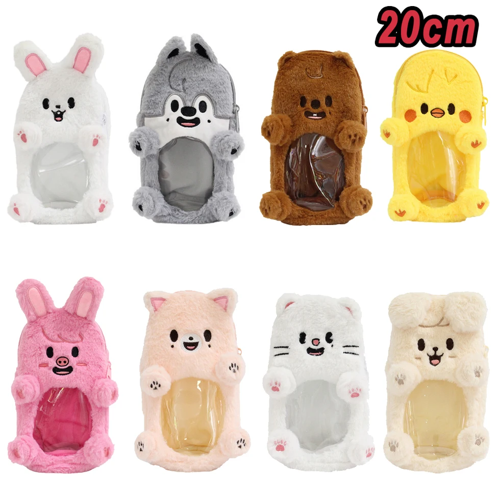 8-delig Skzoo knuffels sleutelhanger pluche cartoon kawaii pluche dierenpoppen schattige metgezel speelgoed kamerdecoratie kindercadeaus