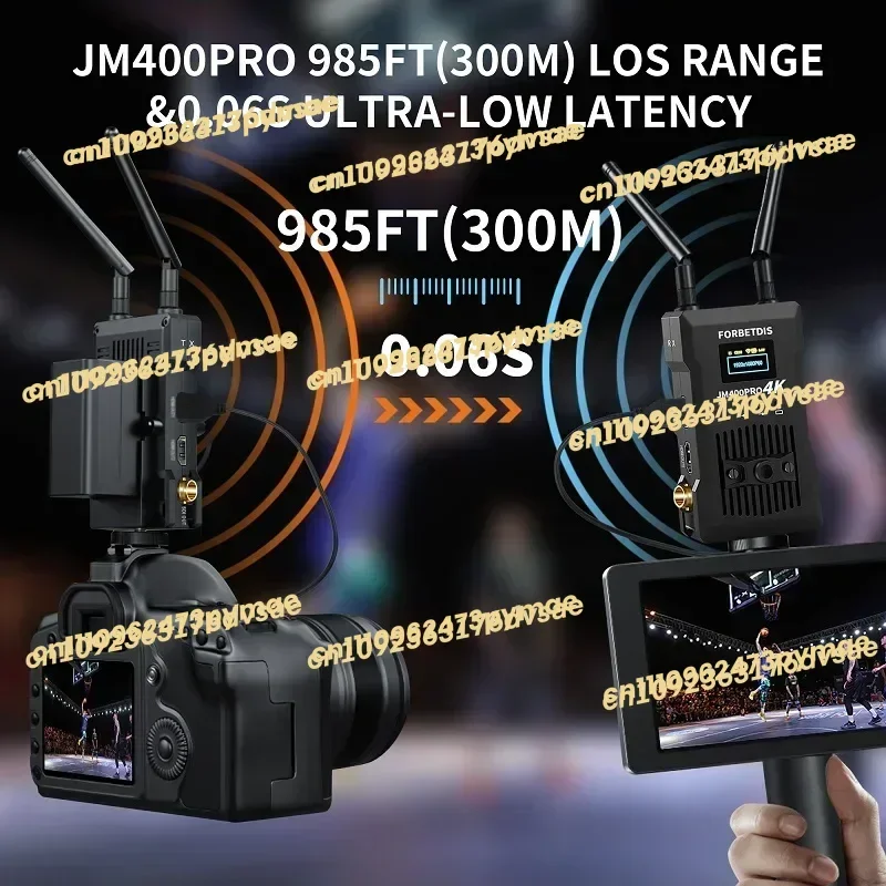 2025 Plug & Play UHD Streaming 4K Wireless HDM I SDI Transmitter & Receiver 300m Range Compatible with Windows, macOS, Android,