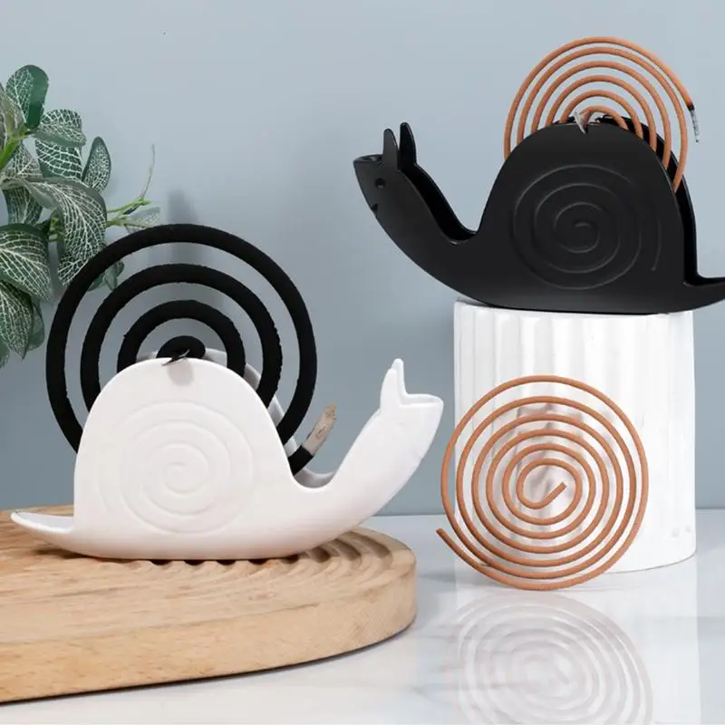 Incense Holder Coil Vertical Support Base Snail-shaped Fireproof Incense Holder Coil Vertical Stand Support Base For Living Room